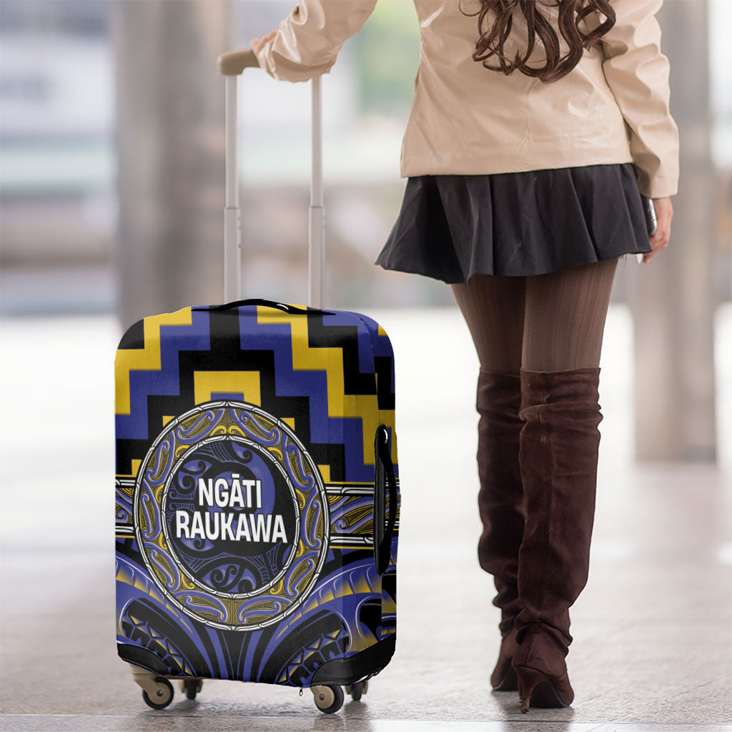 Aotearoa Ngati Raukawa Luggage Cover Maori Iwi Poutama Puhoro Tattoo