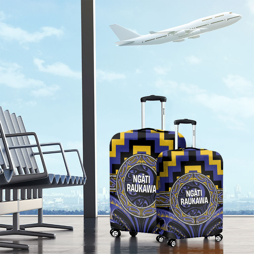 Aotearoa Ngati Raukawa Luggage Cover Maori Iwi Poutama Puhoro Tattoo