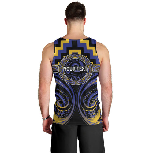 Aotearoa Ngati Raukawa Personalised Men Tank Top Maori Iwi Poutama Puhoro Tattoo