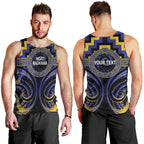 Aotearoa Ngati Raukawa Personalised Men Tank Top Maori Iwi Poutama Puhoro Tattoo
