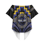 Aotearoa Ngati Raukawa Personalised Off Shoulder Wrap Waist Top Maori Iwi Poutama Puhoro Tattoo