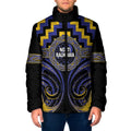 Aotearoa Ngati Raukawa Personalised Padded Jacket Maori Iwi Poutama Puhoro Tattoo