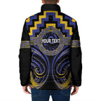 Aotearoa Ngati Raukawa Personalised Padded Jacket Maori Iwi Poutama Puhoro Tattoo
