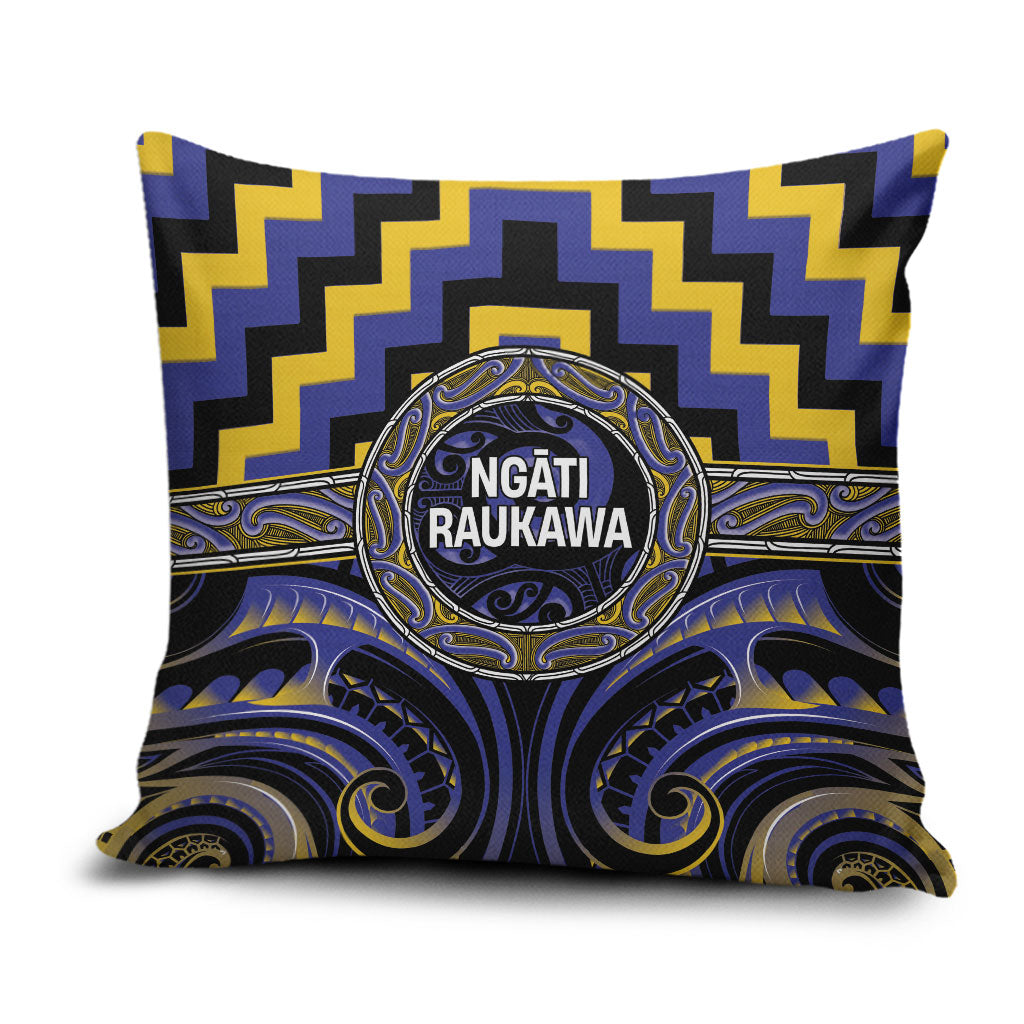 Aotearoa Ngati Raukawa Pillow Cover Maori Iwi Poutama Puhoro Tattoo
