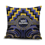 Aotearoa Ngati Raukawa Pillow Cover Maori Iwi Poutama Puhoro Tattoo