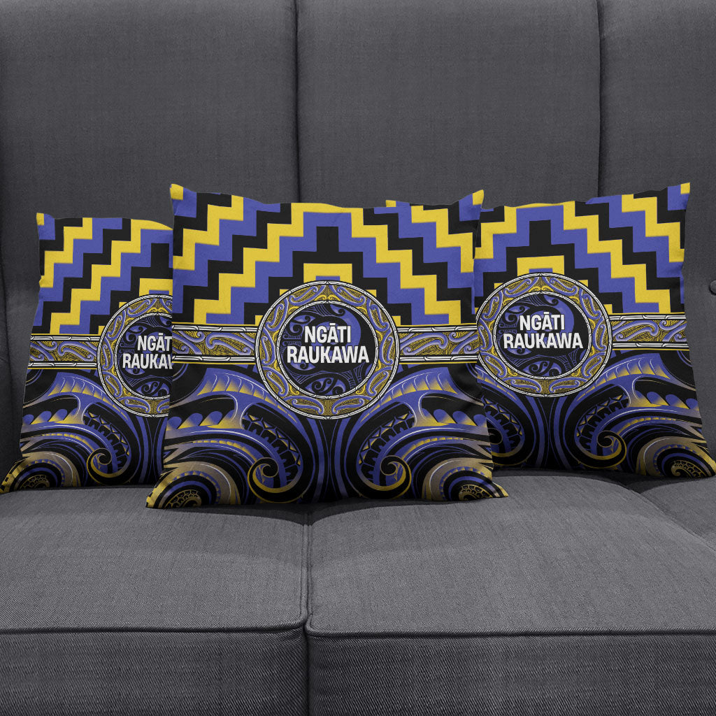 Aotearoa Ngati Raukawa Pillow Cover Maori Iwi Poutama Puhoro Tattoo