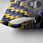 Aotearoa Ngati Raukawa Pillow Cover Maori Iwi Poutama Puhoro Tattoo