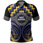 Aotearoa Ngati Raukawa Personalised Polo Shirt Maori Iwi Poutama Puhoro Tattoo