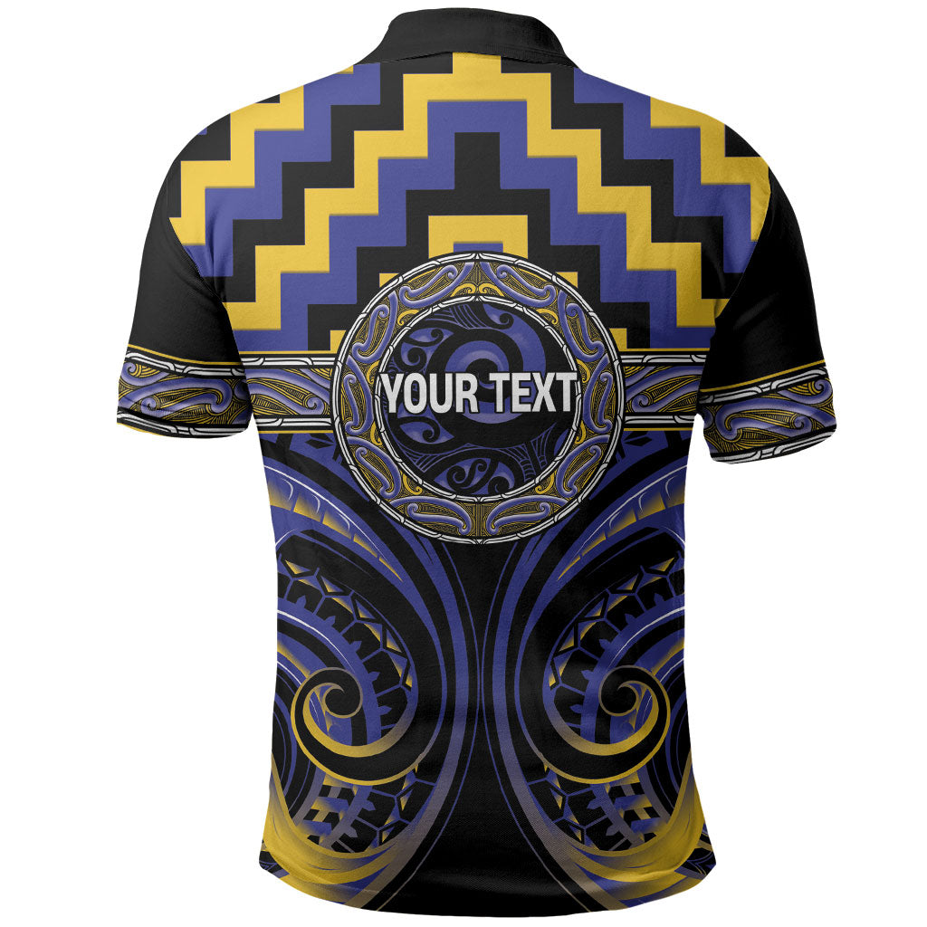 Aotearoa Ngati Raukawa Personalised Polo Shirt Maori Iwi Poutama Puhoro Tattoo