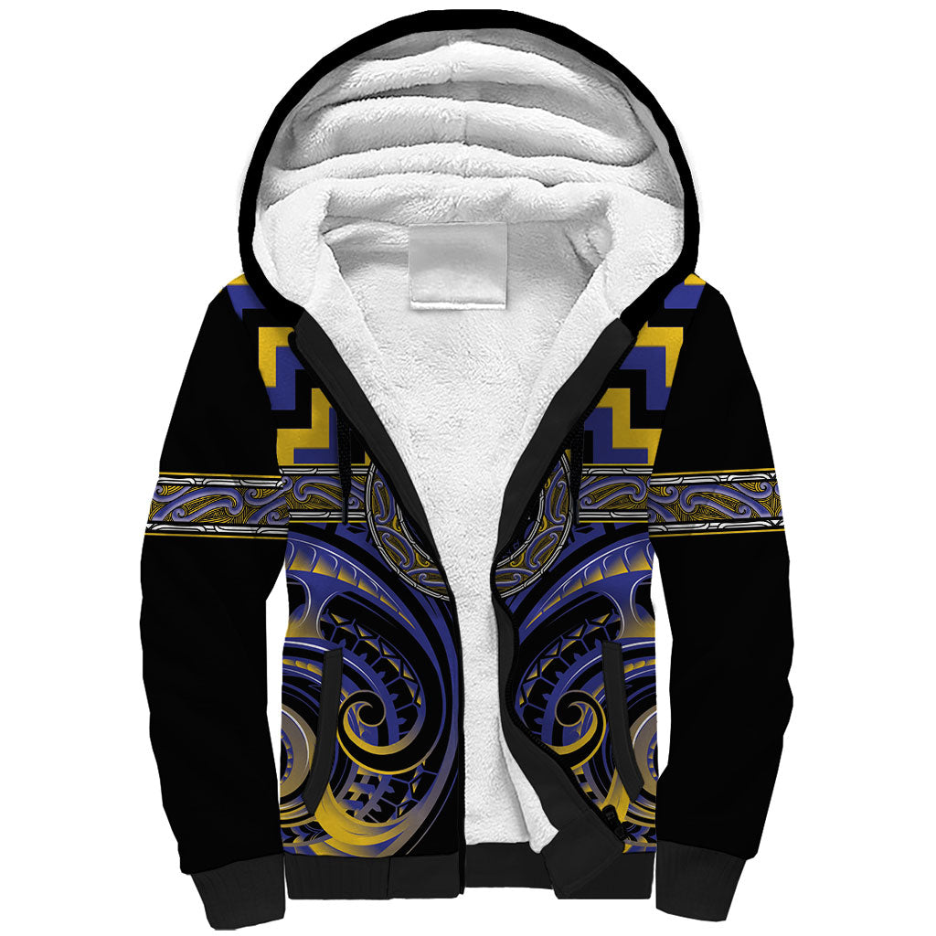 Aotearoa Ngati Raukawa Personalised Sherpa Hoodie Maori Iwi Poutama Puhoro Tattoo