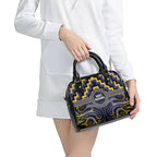 Aotearoa Ngati Raukawa Shoulder Handbag Maori Iwi Poutama Puhoro Tattoo