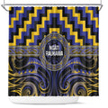 Aotearoa Ngati Raukawa Shower Curtain Maori Iwi Poutama Puhoro Tattoo