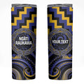Aotearoa Ngati Raukawa Personalised Skinny Tumbler Maori Iwi Poutama Puhoro Tattoo