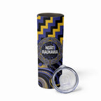 Aotearoa Ngati Raukawa Personalised Skinny Tumbler Maori Iwi Poutama Puhoro Tattoo