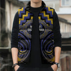 Aotearoa Ngati Raukawa Personalised Sleeveless Puffer Jacket Maori Iwi Poutama Puhoro Tattoo