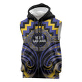 Aotearoa Ngati Raukawa Personalised Sleeveless Zip Hoodie Maori Iwi Poutama Puhoro Tattoo