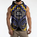 Aotearoa Ngati Raukawa Personalised Sleeveless Zip Hoodie Maori Iwi Poutama Puhoro Tattoo