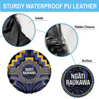 Aotearoa Ngati Raukawa Spare Tire Cover Maori Iwi Poutama Puhoro Tattoo
