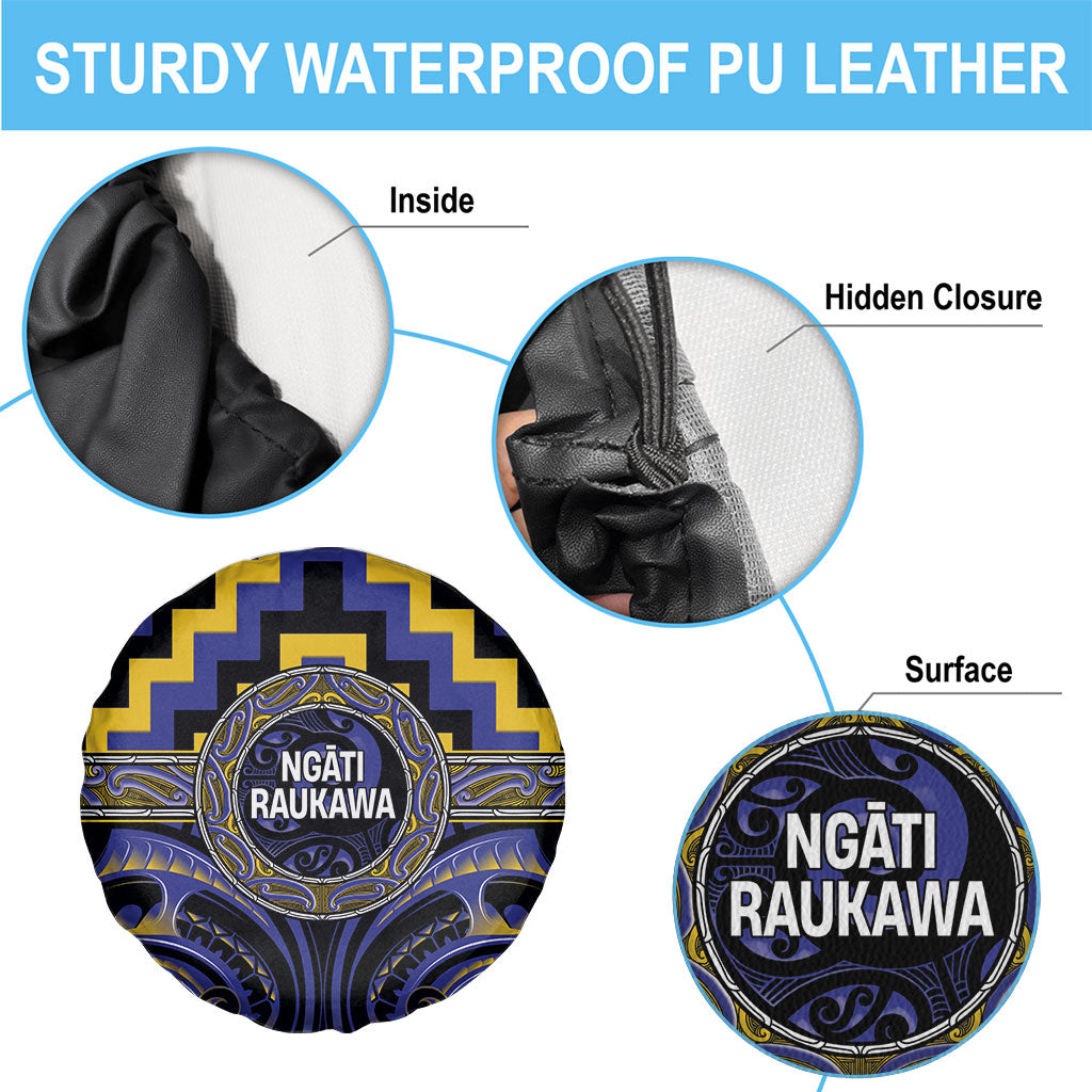 Aotearoa Ngati Raukawa Spare Tire Cover Maori Iwi Poutama Puhoro Tattoo