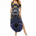 Aotearoa Ngati Raukawa Personalised Summer Maxi Dress Maori Iwi Poutama Puhoro Tattoo