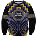 Aotearoa Ngati Raukawa Personalised Sweatshirt Maori Iwi Poutama Puhoro Tattoo