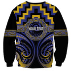 Aotearoa Ngati Raukawa Personalised Sweatshirt Maori Iwi Poutama Puhoro Tattoo