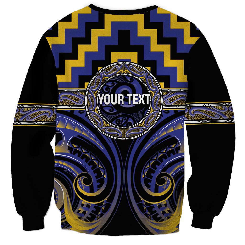Aotearoa Ngati Raukawa Personalised Sweatshirt Maori Iwi Poutama Puhoro Tattoo