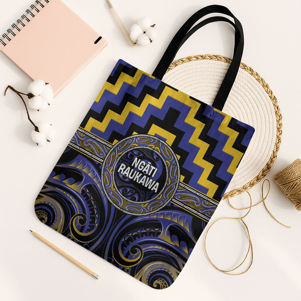 Aotearoa Ngati Raukawa Tote Bag Maori Iwi Poutama Puhoro Tattoo
