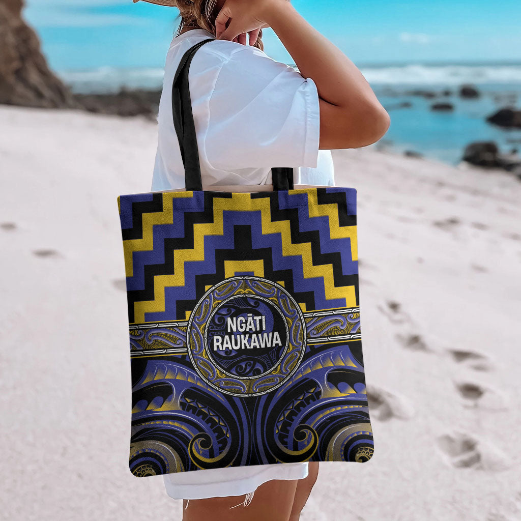 Aotearoa Ngati Raukawa Tote Bag Maori Iwi Poutama Puhoro Tattoo