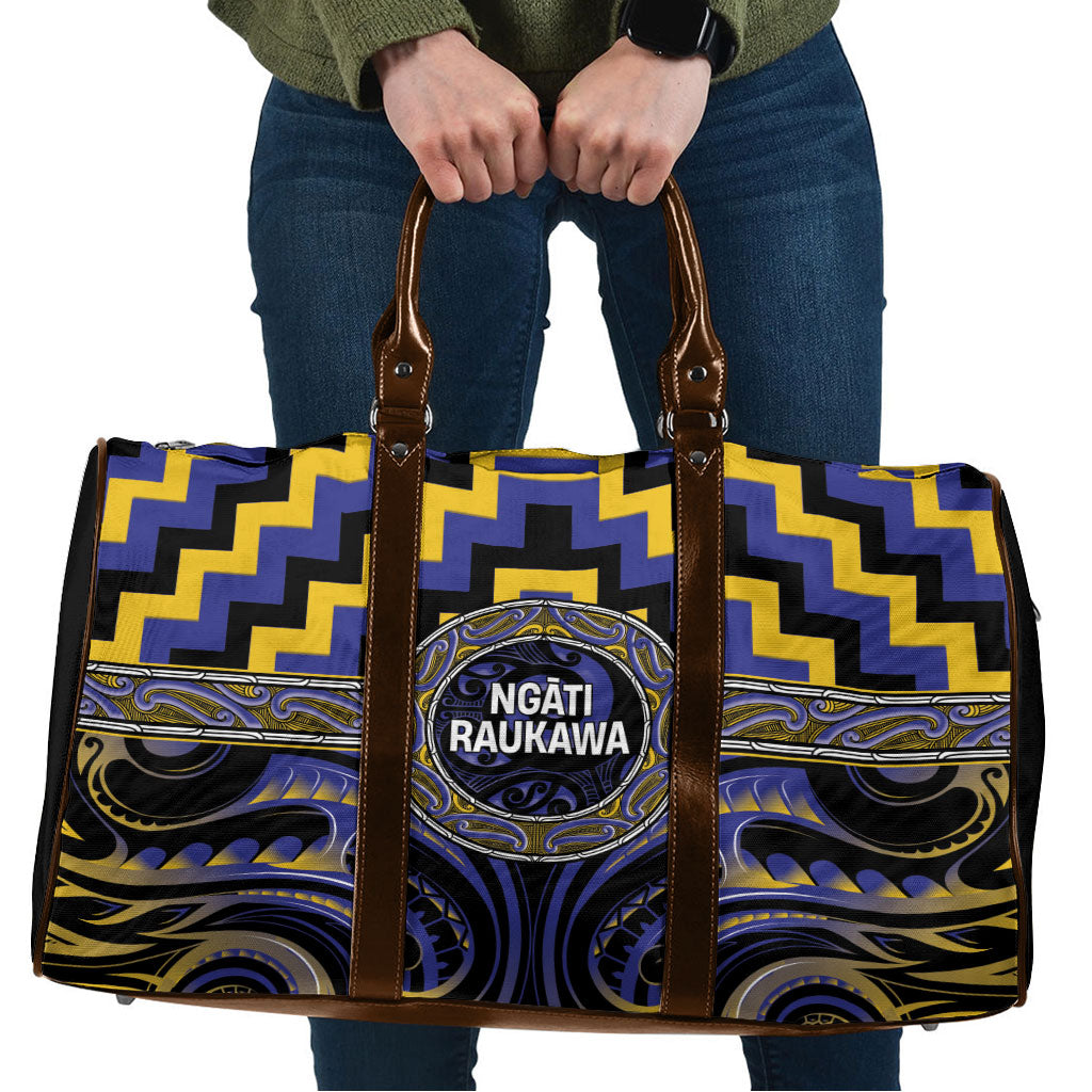 Aotearoa Ngati Raukawa Travel Bag Maori Iwi Poutama Puhoro Tattoo