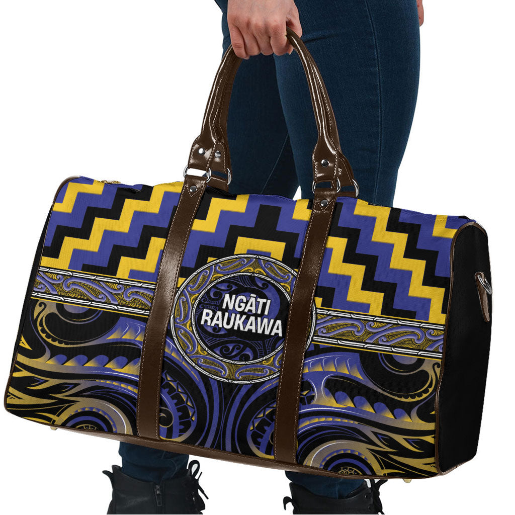 Aotearoa Ngati Raukawa Travel Bag Maori Iwi Poutama Puhoro Tattoo