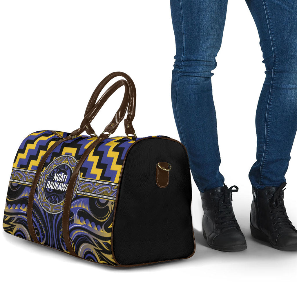 Aotearoa Ngati Raukawa Travel Bag Maori Iwi Poutama Puhoro Tattoo