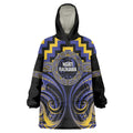 Aotearoa Ngati Raukawa Personalised Wearable Blanket Hoodie Maori Iwi Poutama Puhoro Tattoo