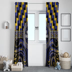 Aotearoa Ngati Raukawa Window Curtain Maori Iwi Poutama Puhoro Tattoo