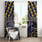 Aotearoa Ngati Raukawa Window Curtain Maori Iwi Poutama Puhoro Tattoo