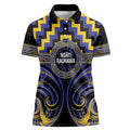 Aotearoa Ngati Raukawa Personalised Women Polo Shirt Maori Iwi Poutama Puhoro Tattoo