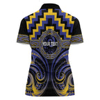 Aotearoa Ngati Raukawa Personalised Women Polo Shirt Maori Iwi Poutama Puhoro Tattoo