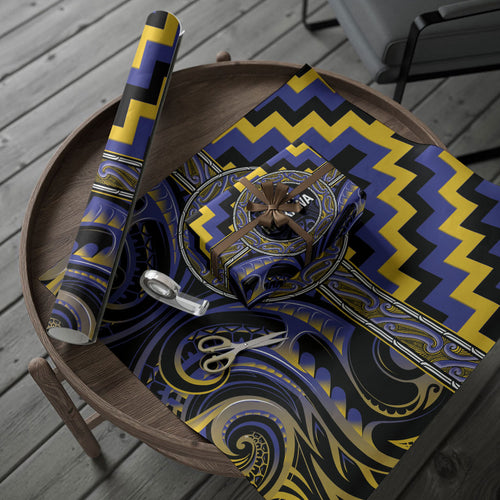 Aotearoa Ngati Raukawa Wrapping Paper Maori Iwi Poutama Puhoro Tattoo