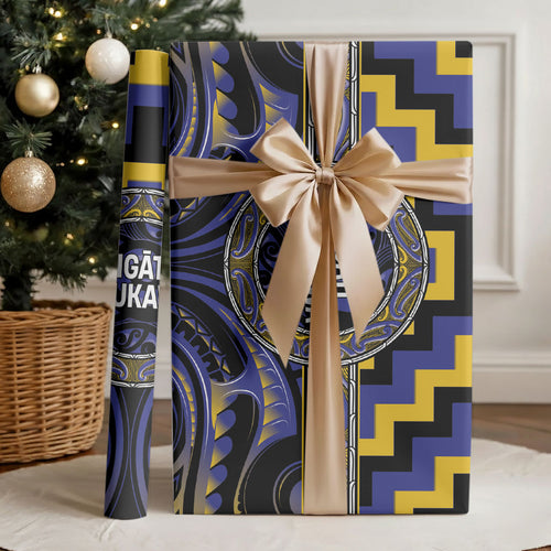 Aotearoa Ngati Raukawa Wrapping Paper Maori Iwi Poutama Puhoro Tattoo