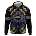 Aotearoa Ngati Raukawa Personalised Zip Hoodie Maori Iwi Poutama Puhoro Tattoo
