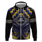 Aotearoa Ngati Raukawa Personalised Zip Hoodie Maori Iwi Poutama Puhoro Tattoo