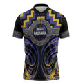 Aotearoa Ngati Raukawa Personalised Zipper Polo Shirt Maori Iwi Poutama Puhoro Tattoo