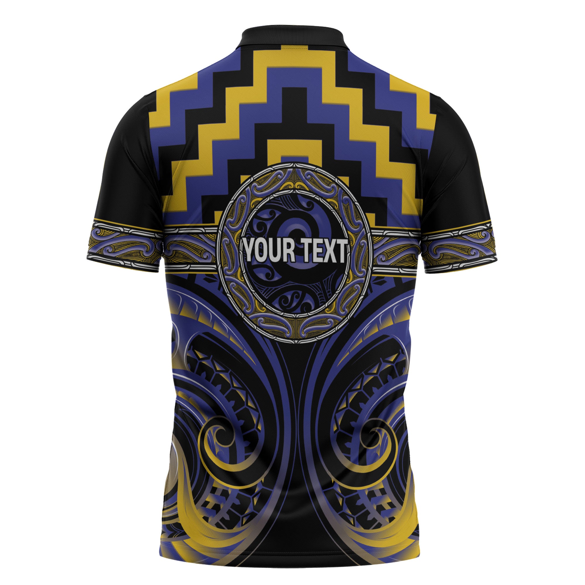 Aotearoa Ngati Raukawa Personalised Zipper Polo Shirt Maori Iwi Poutama Puhoro Tattoo