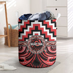 Aotearoa Ngati Toa Laundry Basket Maori Iwi Poutama Puhoro Tattoo