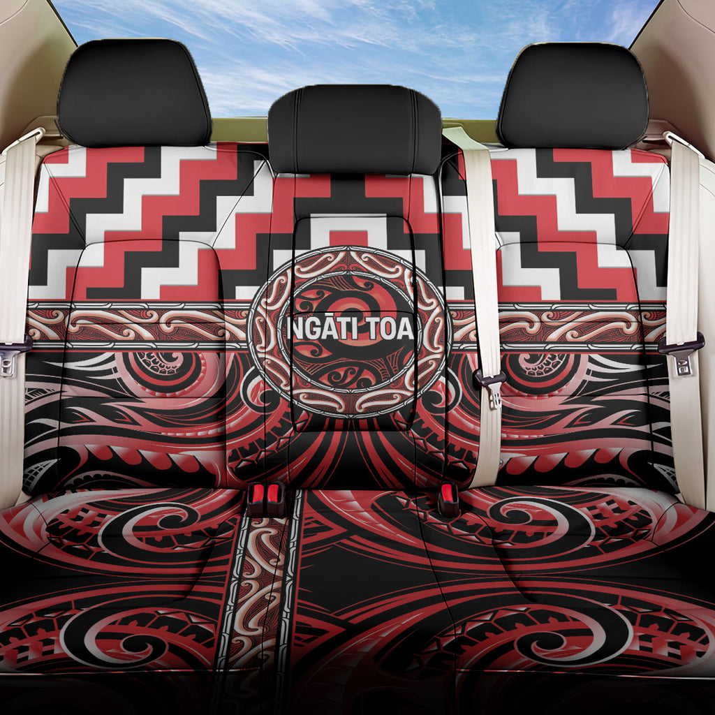 Aotearoa Ngati Toa Back Car Seat Cover Maori Iwi Poutama Puhoro Tattoo