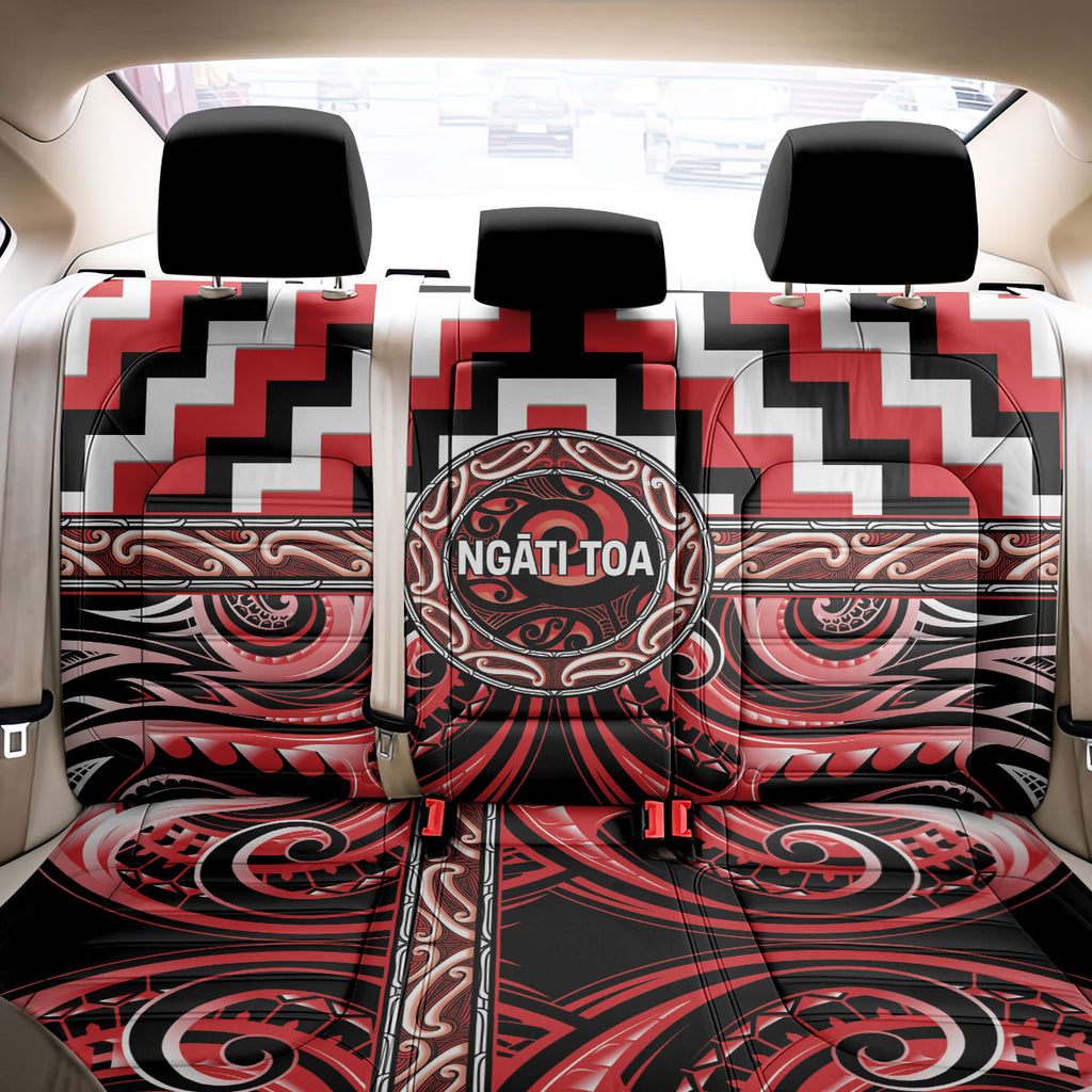 Aotearoa Ngati Toa Back Car Seat Cover Maori Iwi Poutama Puhoro Tattoo