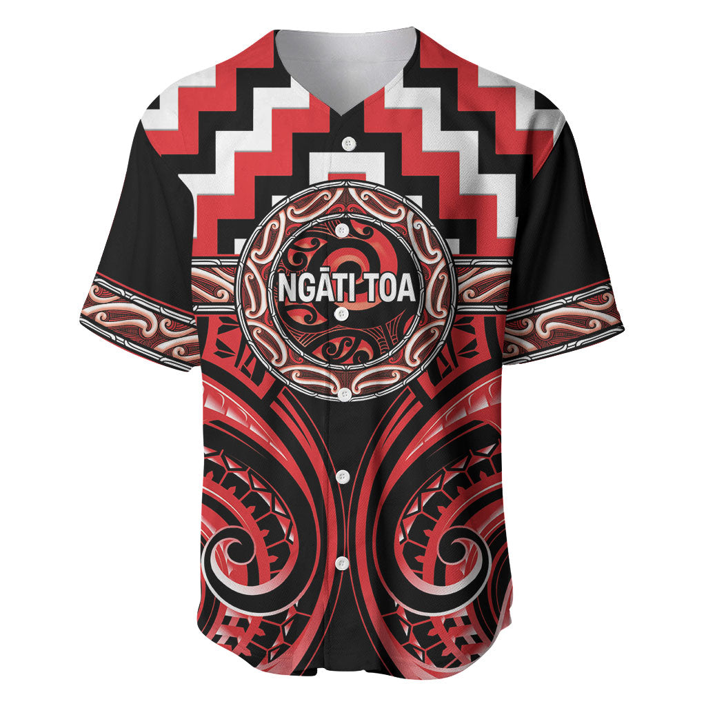 Aotearoa Ngati Toa Personalised Baseball Jersey Maori Iwi Poutama Puhoro Tattoo