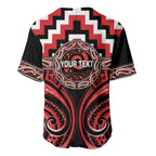 Aotearoa Ngati Toa Personalised Baseball Jersey Maori Iwi Poutama Puhoro Tattoo