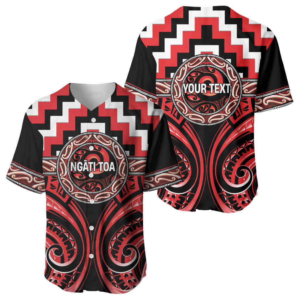 Aotearoa Ngati Toa Personalised Baseball Jersey Maori Iwi Poutama Puhoro Tattoo