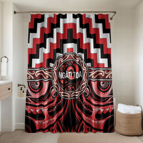 Aotearoa Ngati Toa Bathroom Set Maori Iwi Poutama Puhoro Tattoo